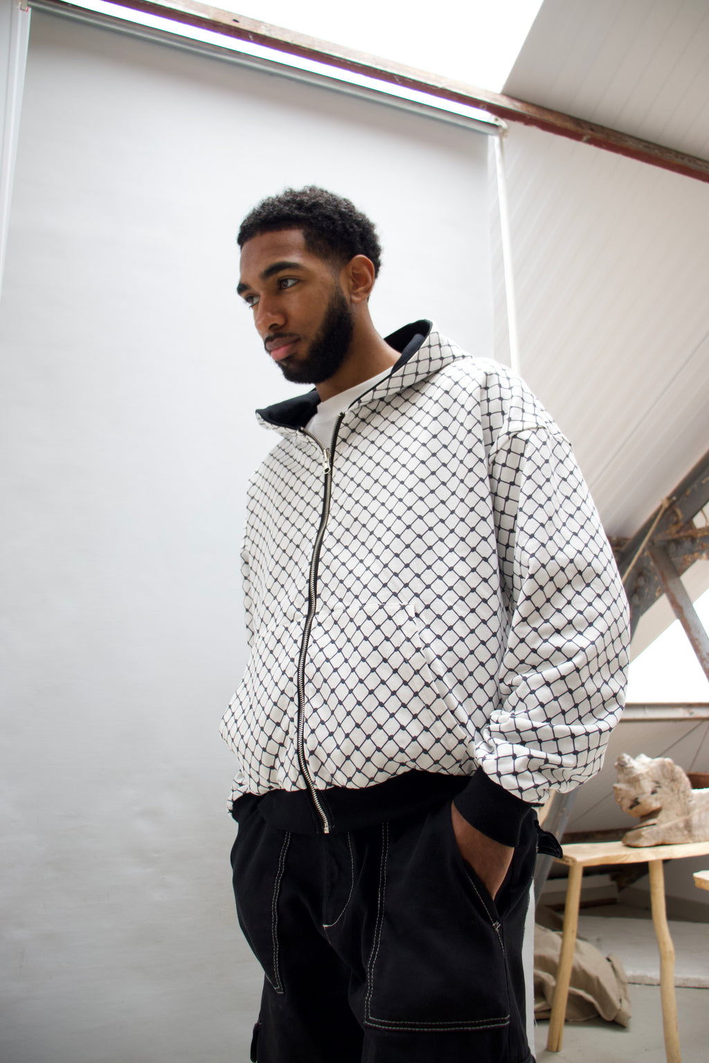 [PRE-ORDER] Reversible Keffiyeh Hoodie